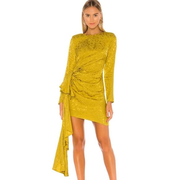 Lovers and Friends Matilda Mini Dress in Citron Green NWT Size Small - Picture 1 of 5